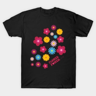 Stickers Style Spring 2023 Colorful Flower Power T-Shirt